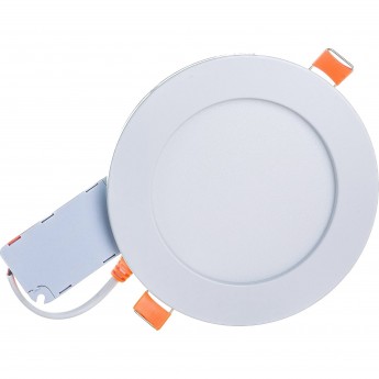 Круглый даунлайт встраиваемый ECOLA LED DOWNLIGHT 1011 DKRV90ELC с драйвером внутри 9W 220V 4200K 112x26