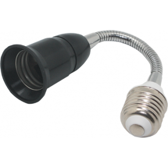 Переходник гибкий ECOLA BASE A7L17BEAY с цоколя E27 на E27, 300мм, черный