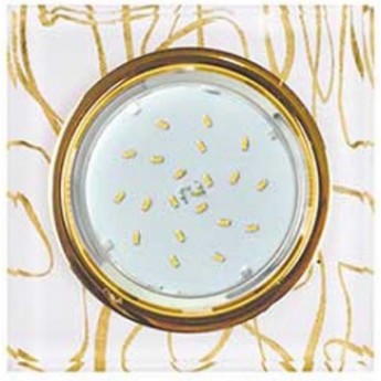 Встраиваемый светильник ECOLA GX53 H4 GLASS FG53SNECH золото Встраиваемый светильник ECOLA GX53 H4 GLASS FG53SNECH золото