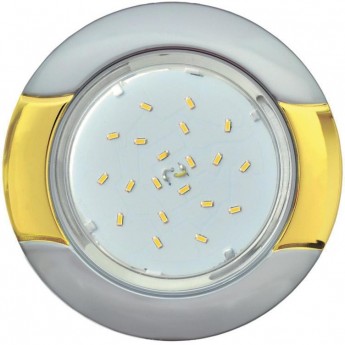 Встраиваемый светильник ECOLA H4 9012 FE71H4ECB GX53 хром-золото Встраиваемый светильник ECOLA H4 9012 FE71H4ECB GX53 хром-золото